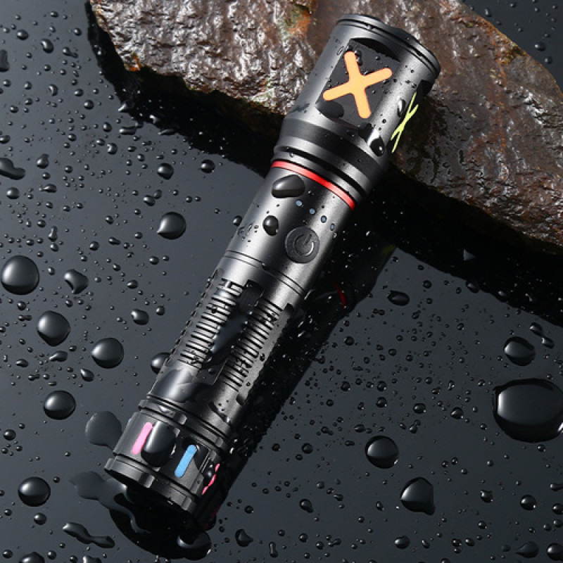 Ліхтар PLD-CA166-3 1 РЕЖИМ WHITE LASER LED PM10-TG, 1х18650, індикація заряду, ЗУ Type-C, zoom, Box