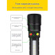 Ліхтар PLD-H005-3PM10-TG(white+yellow+red)+14SMD, Li-Ion акум., індикація заряду, ЗУ Type-C, zoom, Box