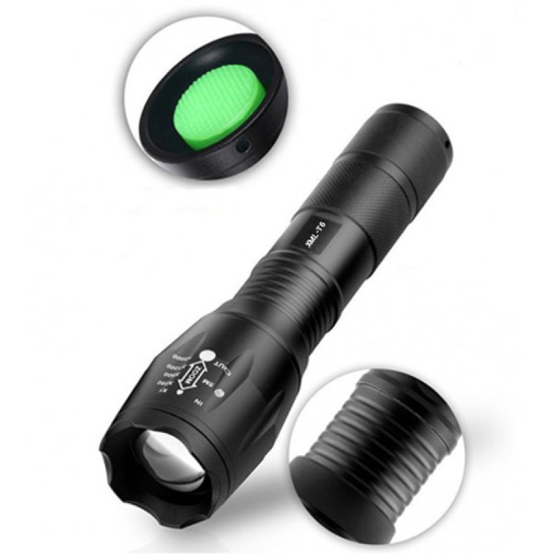 Ліхтар Police BL-1831-T6, 1×18650/3×ААА, ЗУ USB, zoom, Box