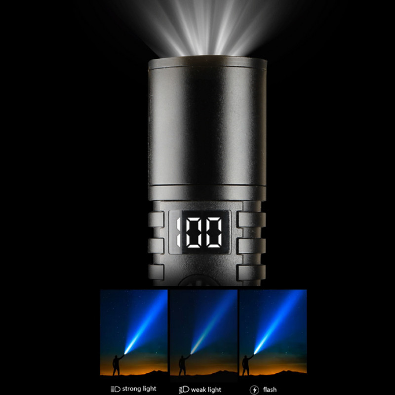 Ліхтар S2304-WHITE LASER LED PM10-TG, 1x18650/3xAAA, Power bank, ЗУ Type-C, zoom