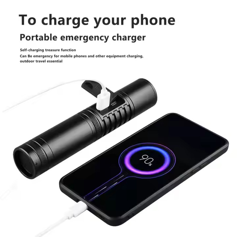 Ліхтар S2304-WHITE LASER LED PM10-TG, 1x18650/3xAAA, Power bank, ЗУ Type-C, zoom
