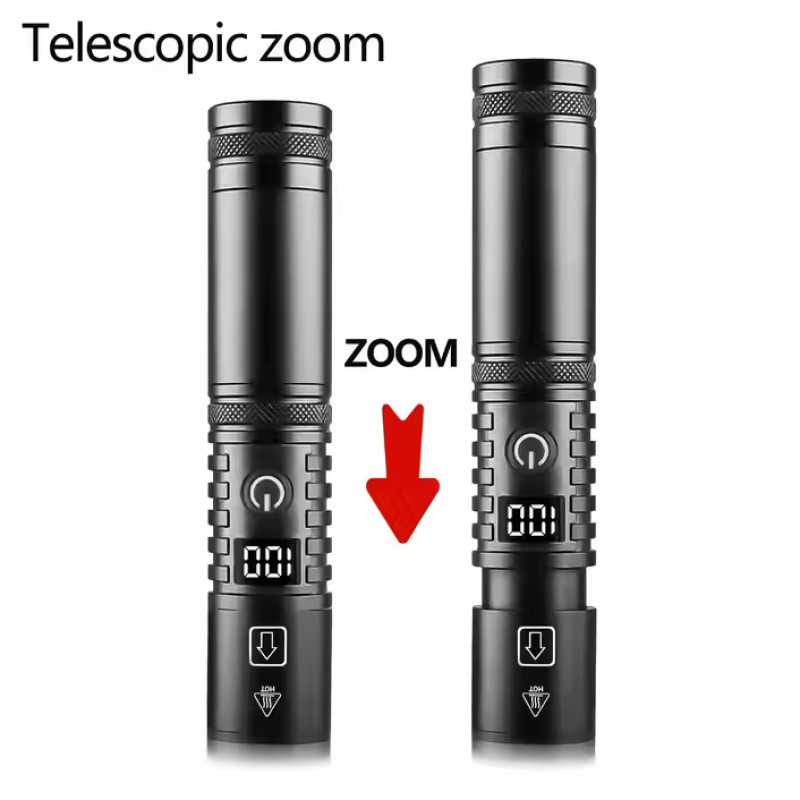 Ліхтар S2304-WHITE LASER LED PM10-TG, 1x18650/3xAAA, Power bank, ЗУ Type-C, zoom