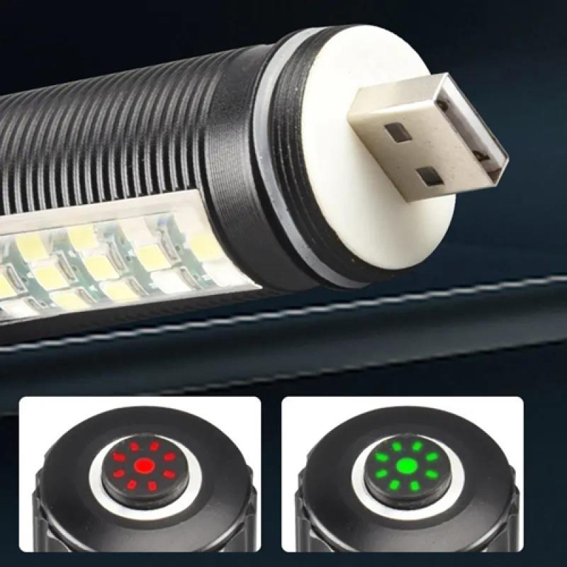 Ліхтар SY-2209-Р50+18SMD(RGB), Li-Ion акумулятор, індикація заряду, ЗУ USB, zoom, Box