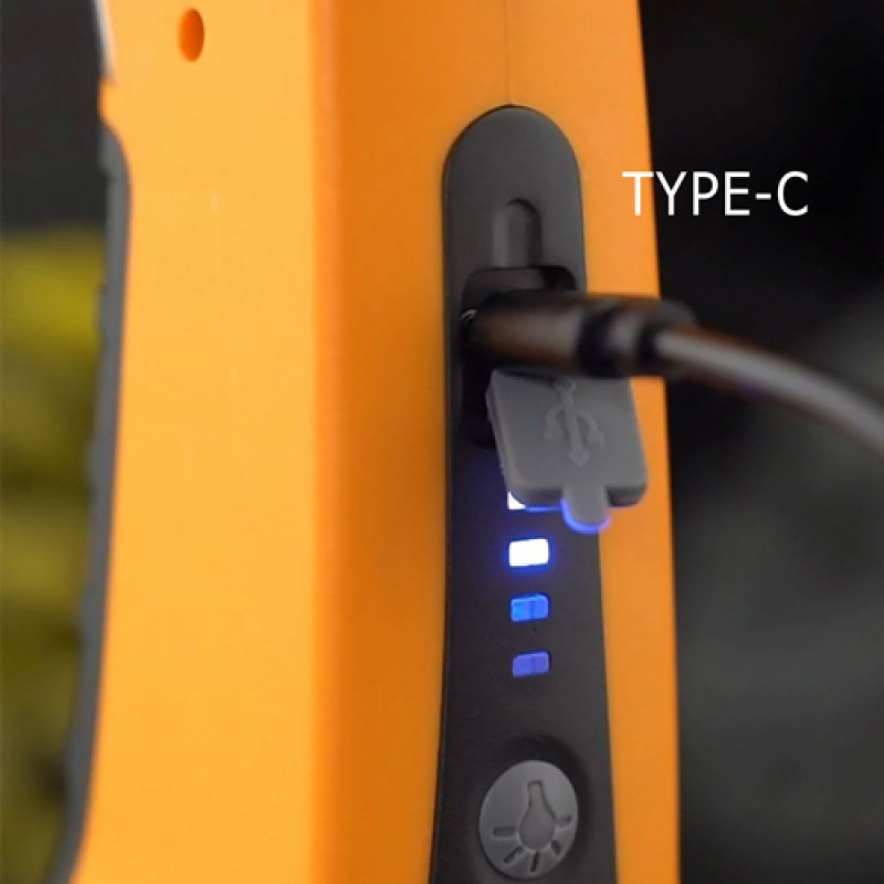 Ліхтар T60-3W+COB, Li-Ion акумулятор, індикація заряду, гак, ЗУ Type-C, Box