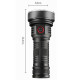 Ліхтар W5201-1-19 ULTRA BRIGHT LED, 1x18650, індикація заряду, ЗУ Type-C