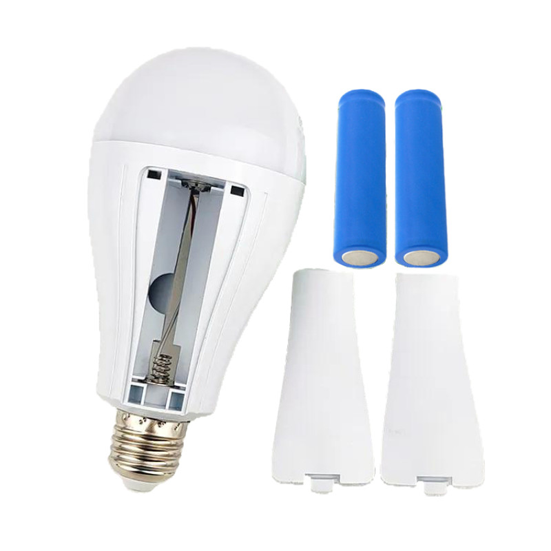 Світлодіодна LED лампа з акумулятором P921, 20W, E27, 2x18650