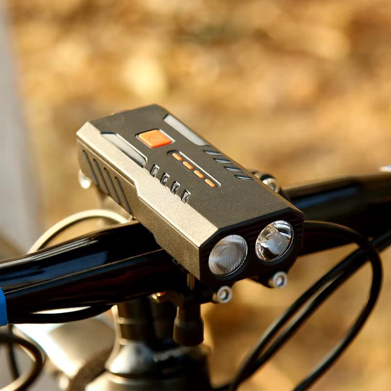 Велофара BC25S, 300LM, Waterproof, Power Bank, Li-Ion акумулятор, ЗУ Type-C, індикація заряду