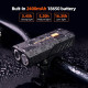 Велофара BC25S, 300LM, Waterproof, Power Bank, Li-Ion акумулятор, ЗУ Type-C, індикація заряду