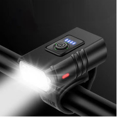 Велофара BK02, 500LM, Waterproof, ЗУ microUSB, Li-Ion акумулятор, індикація заряду