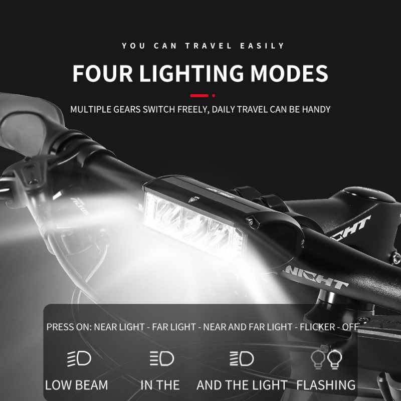 Велофара потужна EOS610-3LED, 900LM, Waterproof, Li-Ion акумулятор, ЗУ Type-C