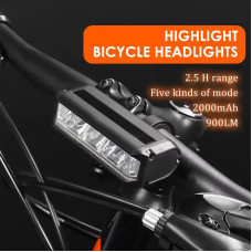 Велофара потужна EOS610-3LED, 900LM, Waterproof, Li-Ion акумулятор, ЗУ Type-C