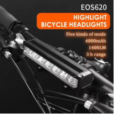 Велофара потужна EOS620-6LED, 1400LM, Waterproof, Li-Ion акумулятор, ЗУ Type-C