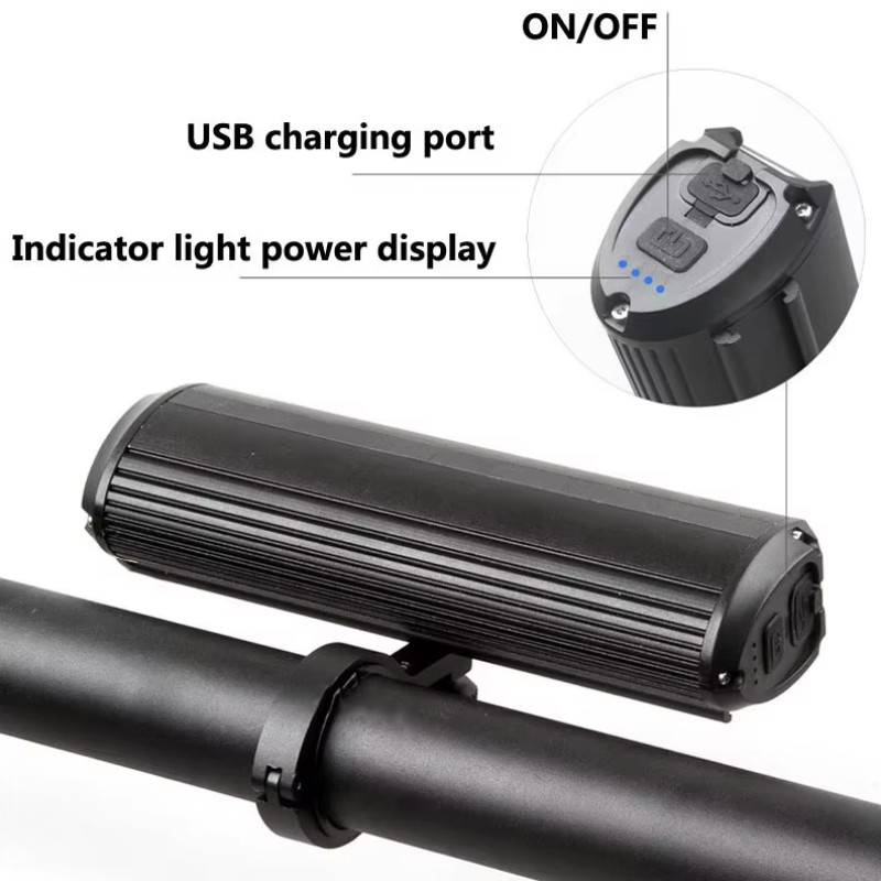 Велофара потужна EOS620-6LED, 1400LM, Waterproof, Li-Ion акумулятор, ЗУ Type-C