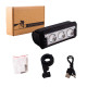 Велофара потужна FY-339B-3LED(white+yellow), Waterproof, Li-Ion акумулятор, ЗУ Type-C