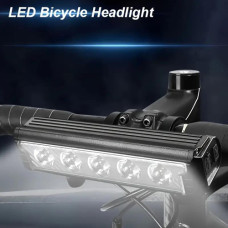 Велофара потужна FY-339B-5LED(white+yellow), Waterproof, Li-Ion акум., ЗУType-C