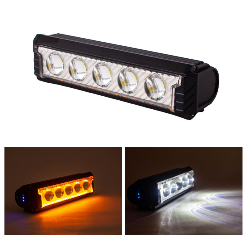 Велофара потужна FY-339B-5LED(white+yellow), Waterproof, Li-Ion акум., ЗУType-C