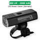 Велофара мощная LEADBIKE LD88-OSRAM 800LM, 2500mAh,waterproof, children lock, Li-Ion аккум., ЗУ Type-C оптом в Украине