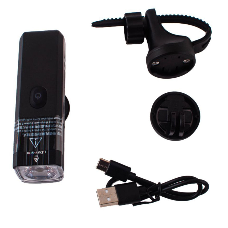 Велофара мощная LEADBIKE LD88-OSRAM 800LM, 2500mAh,waterproof, children lock, Li-Ion аккум., ЗУ Type-C оптом в Украине