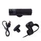 Велофара потужна LEADBIKE M02-OSRAM 400LM, 2000mAh, waterproof, children lock, Li-Ion акумулятор, ЗУ Type-C