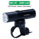 Велофара потужна LEADBIKE M02-OSRAM 400LM, 2000mAh, waterproof, children lock, Li-Ion акумулятор, ЗУ Type-C