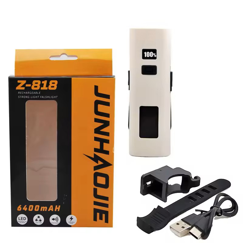 Велофара Z818-2x3W+COB(white+red), power bank, Li-Ion акум., ЗУType-C
