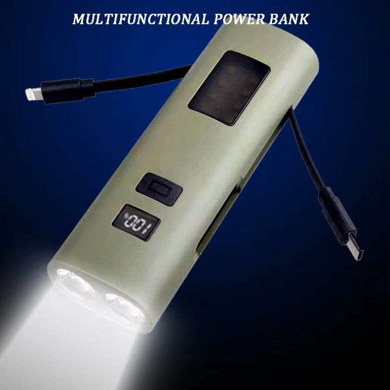 Велофара Z818-2x3W+COB(white+red), power bank, Li-Ion акум., ЗУType-C