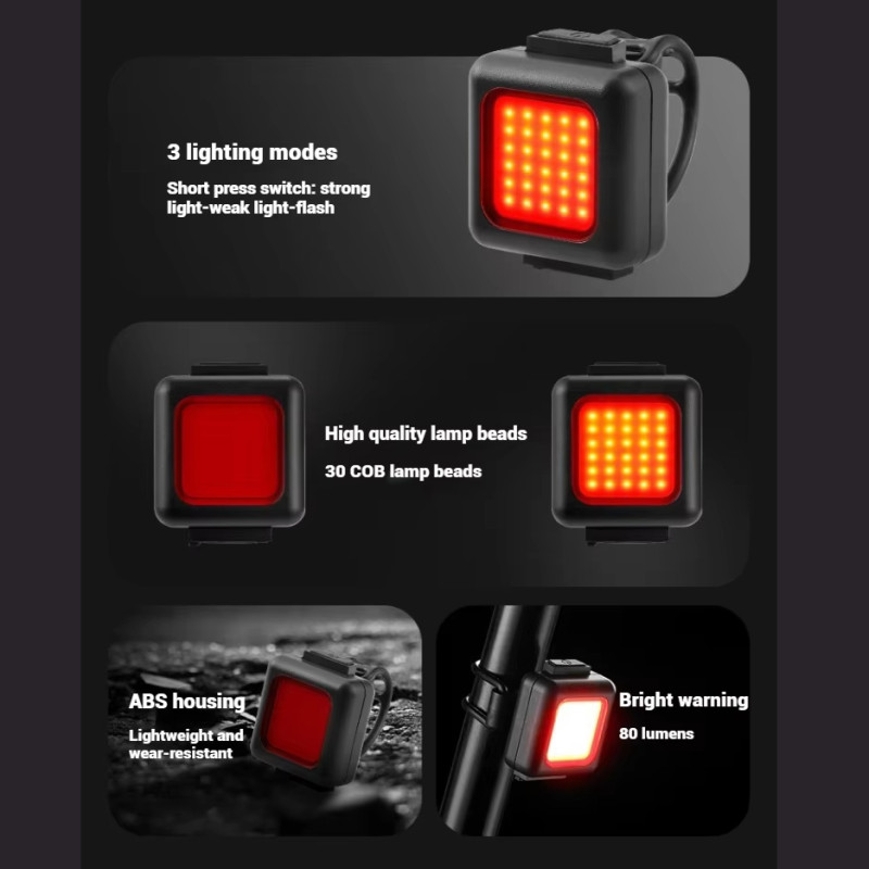 Велокомплект FT-3028-COB ліхтар + STOP, Waterproof, Li-Ion акумулятор, ЗУ Type-C