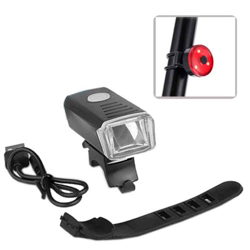 Велокомплект HY028/BSK-1133-XPG, STOP-3SMD(red), Li-Ion акумулятор, ЗУ microUSB, Box