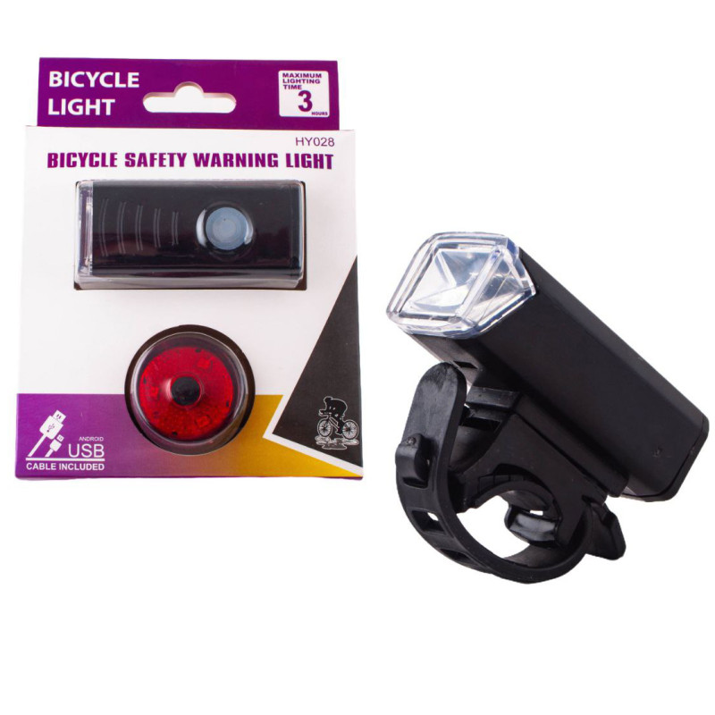 Велокомплект HY028/BSK-1133-XPG, STOP-3SMD(red), Li-Ion акумулятор, ЗУ microUSB, Box