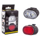 Велокомплект ZH-078-2LED ліхтар + STOP-14SMD, waterproof, Li-Ion акумулятор, ЗУ Type-C