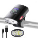 Велоліхтар 2285-2XPE ULTRA LIGHT, ALUMINUM, індикація заряду, Waterproof, аккум., ЗУ micro USB