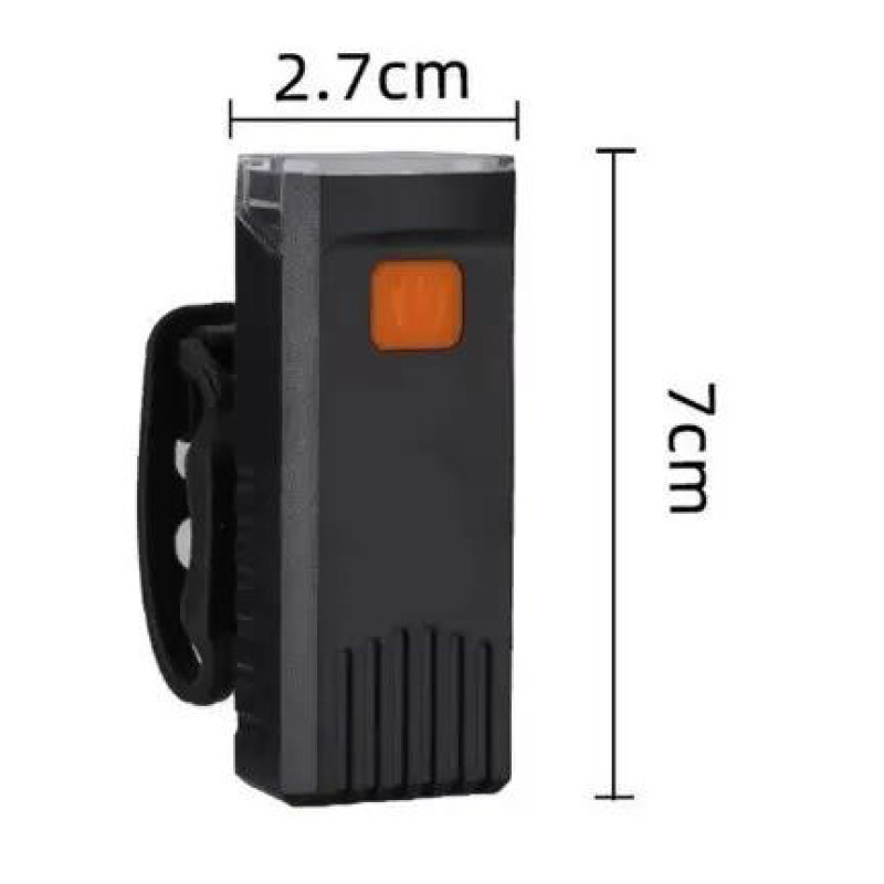 Велоліхтар 604-LED, 100LUM, IP33, Li-Ion акумулятор, ЗУ Type-C