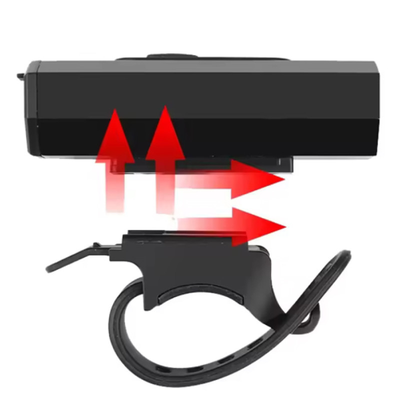Велоліхтар BK-08/01 Pro-2XPE, ALUMINUM, індикація заряду, Waterproof, акумулятор, ЗУ microUSB