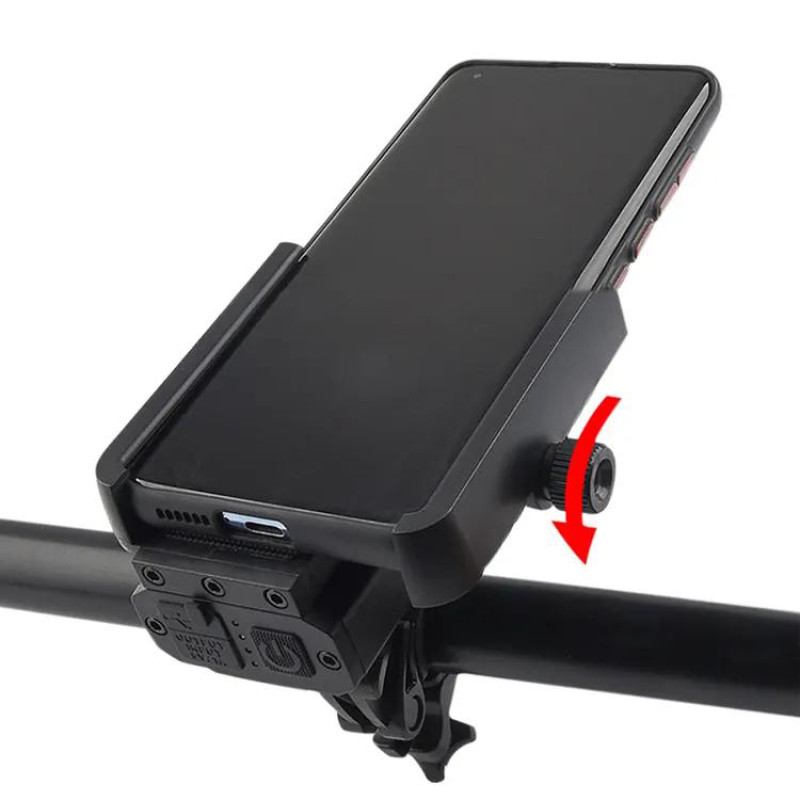 Велоліхтар BK09/Z-03-3T6, Power Bank, Li-Ion акумулятор, ЗУ Type-C, кріплення під телефон
