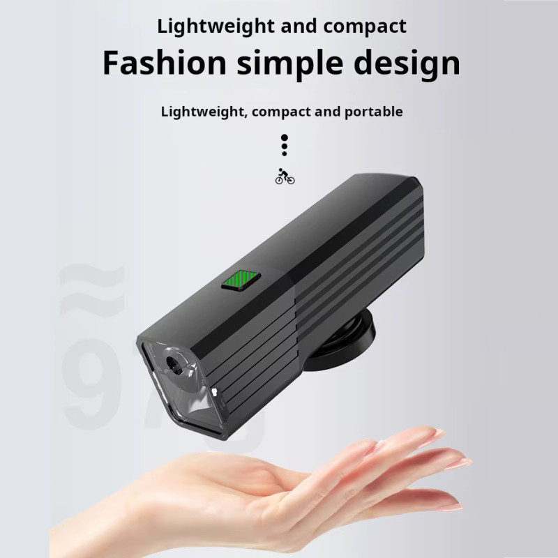 Велоліхтар BL-2024-4-XPG, індикація заряду, Waterproof, Li-Ion акумулятор, ЗУ Type-C