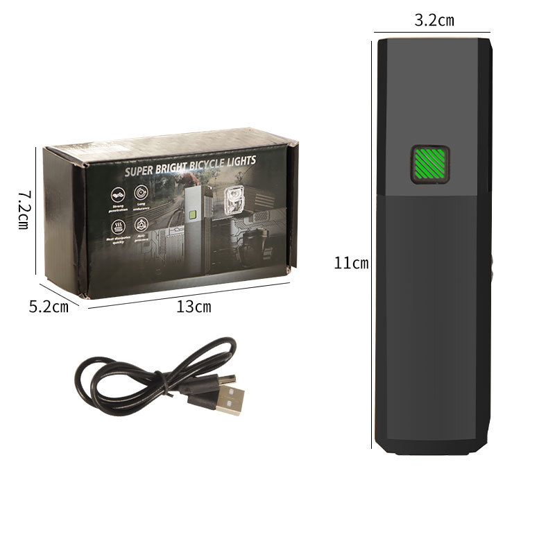 Велоліхтар BL-2024-4-XPG, індикація заряду, Waterproof, Li-Ion акумулятор, ЗУ Type-C
