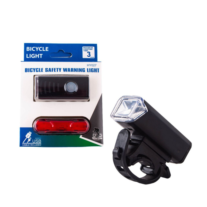 Велоліхтар BSK-HY027-XPG, STOP-5SMD(red), Li-Ion акумулятор, ЗУ microUSB, Box