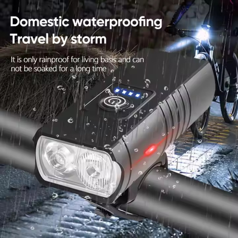 Велоліхтар F0-60-2T6, waterproof, Li-Ion акумулятор, ЗУ Type-C
