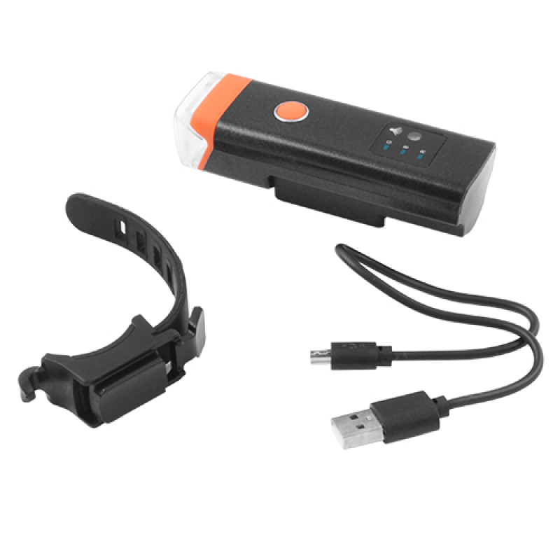 Велофонарь HJ-047-XPG ULTRA LIGHT, ALUMINUM, AVTOLIGHT SENSOR, Waterproof, аккум., ЗУ microUSB оптом в Украине