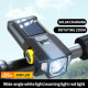 Велоліхтар X17-30W+2LED(red), сонячна батарея, IP65, Li-Ion акумулятор, ЗУ Type-C
