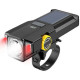 Велоліхтар X17-30W+2LED(red), сонячна батарея, IP65, Li-Ion акумулятор, ЗУ Type-C