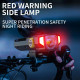 Велоліхтар X17-30W+2LED(red), сонячна батарея, IP65, Li-Ion акумулятор, ЗУ Type-C