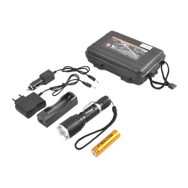 Ліхтар Police 1860-T6, 1×18650, zoom, ЗУ 220V/12V, Box