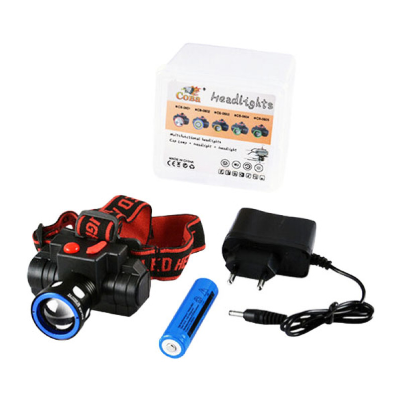 Ліхтарик налобний акумуляторний BL-CB-0604 T6