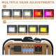 Фонарь кемпинг TZD-01-COB (White+Yellow+Red+Blue)-PRO, Power Bank, Li-Ion акк., солнечная батарея, ЗУ Type-C, магнит, крюк, Box оптом