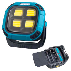 Ліхтар кемпінг W894-1-4COB (White+Yellow)+5SMD (Red), Power bank, 2×18650, ЗУ Type-C, магніт, гачок