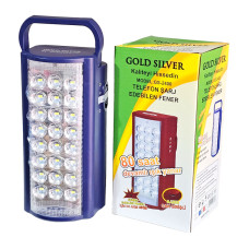 Ліхтар світлодіодний GOLD SILVER GS-2400, 24SMD, акб. 6V/4.2AH/20HR, Power Bank, ЗУ 220V