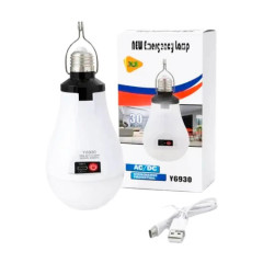 Лампочка Y6930 з акумуляторами 3×18650 30W, Type-C, цоколь E27