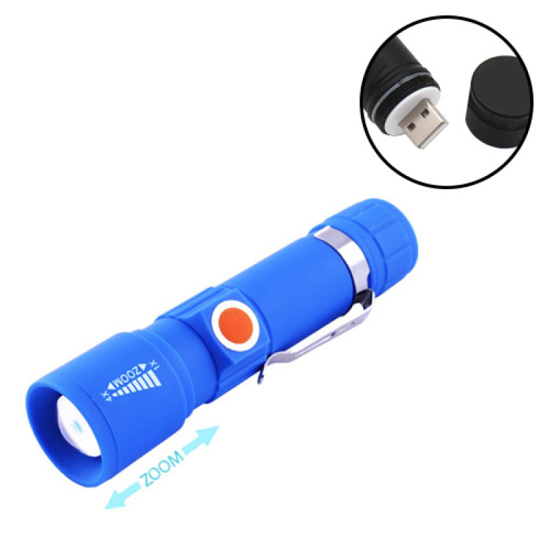 Ліхтар акумуляторний 416-XPE zoom, ЗУ USB