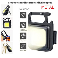 Ліхтар MULTIFUNCTIONAL BL-J031-COB metal, Li-Ion акумулятор, магніт, карабін, відкривачка, ЗУ Type-C